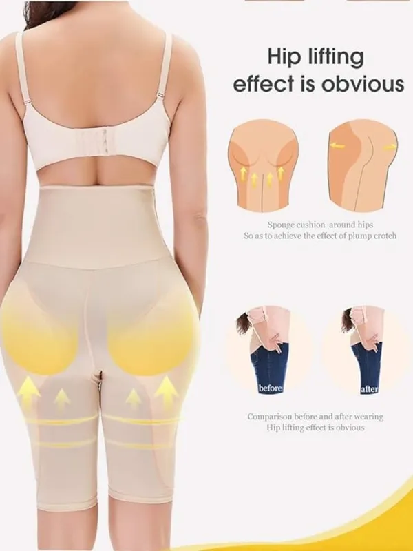 Women_Shapewear_Butt_Lifter_Body_Shaper_Panties_High_Waist_Hip_Padded_Enhancer_Booty_Lifter_Shorts_Girdle_Slimming_Underwear_Waist_Trainer_Panty_(Colour:_Beige/Black).