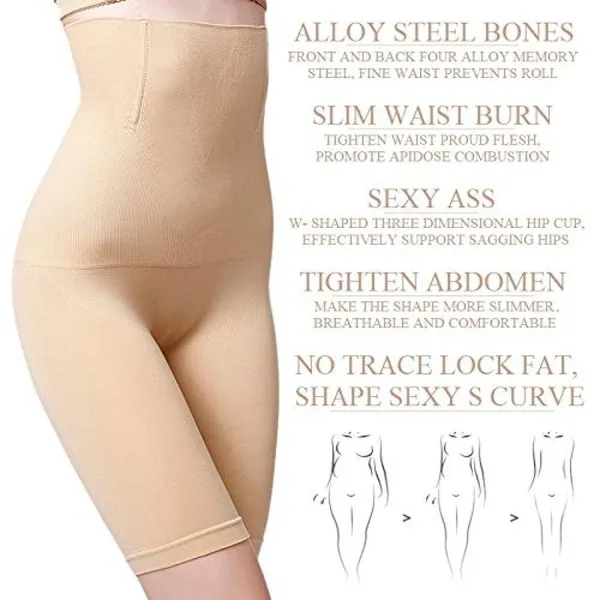Women_Shapewear_Butt_Lifter_Body_Shaper_Panties_High_Waist_Hip_Padded_Enhancer_Booty_Lifter_Shorts_Girdle_Slimming_Underwear_Waist_Trainer_Panty_(Colour:_Beige/Black).