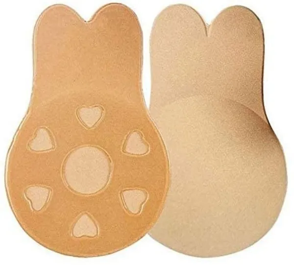Women's_Silicone_Lift_up_Invisible_Bra_Tape_Push_up_Strapless_Bra_Self_Adhesive_Backless_Sticky_Bra_Rabbit's_Ears_Shape_Breast_Lift_Petals_Reusable_Beige_(1_pair)