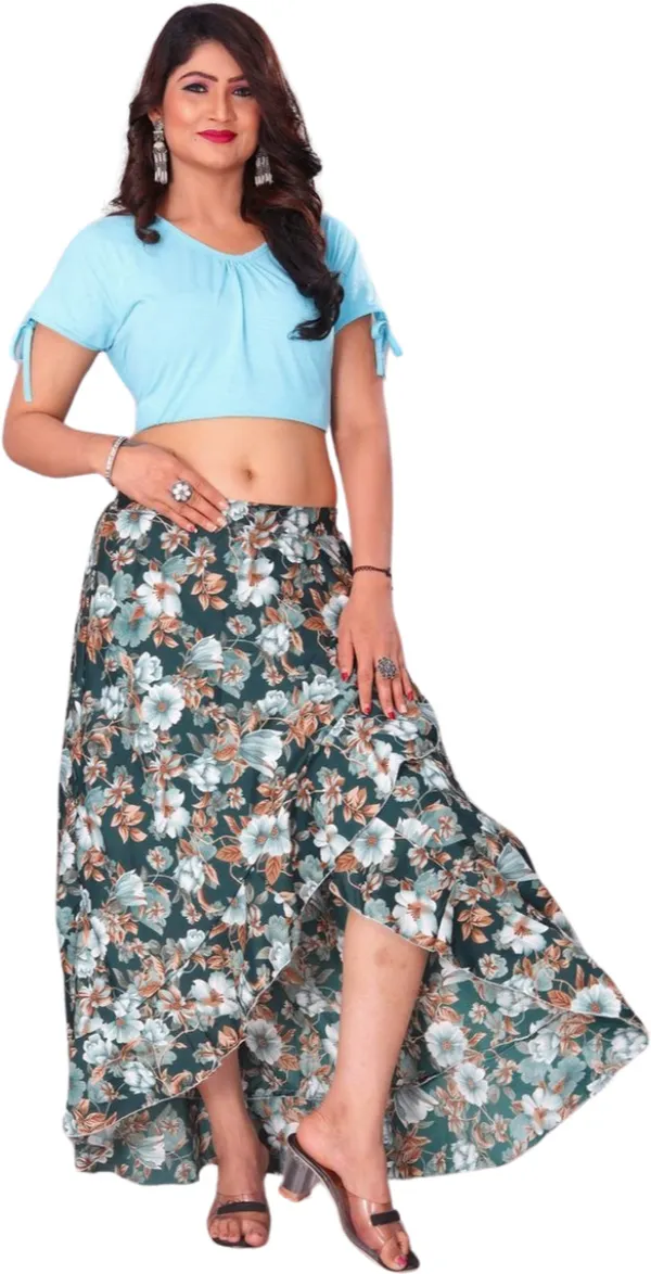 Black_Crepe_Designer_Skirt_For_Women