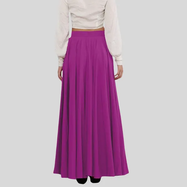 Pink_Crepe_Designer_Skirt_For_Women