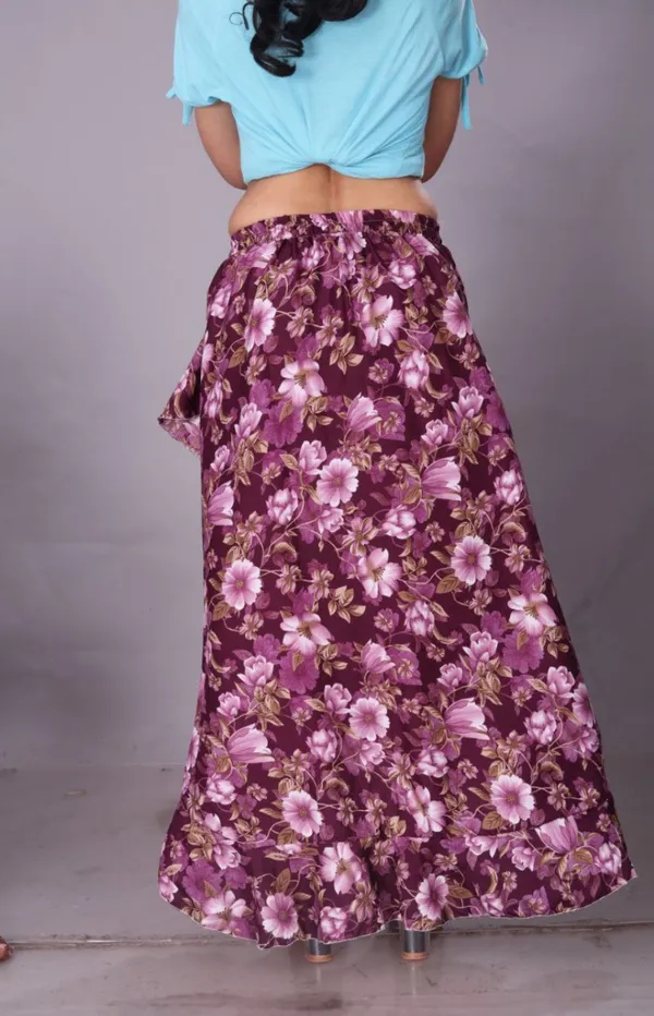 Pink_Crepe_Designer_Skirt_For_Women