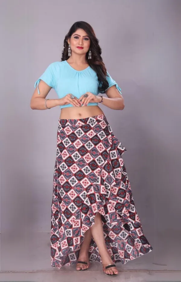 Black_Crepe_Designer_Skirt_For_Women