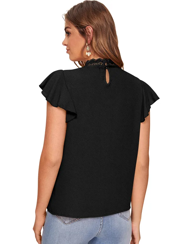 Black_Polyester_Blend_Stylish_Top_For_Women