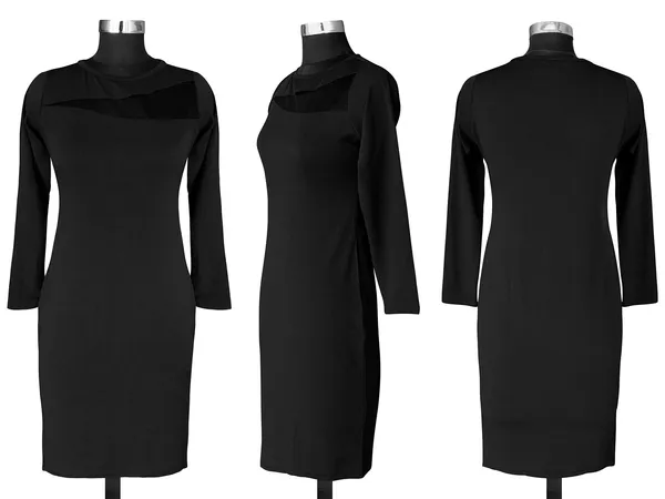 Black_Knitting_And_Stretchable_Western_Dress_For_Women