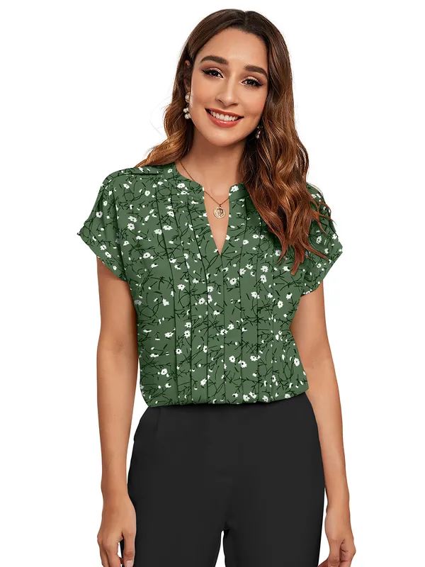 Pink_Polyester_Blend_Stylish_Top_For_Women