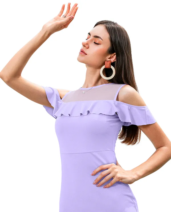Purple_Knitting_And_Stretchable_Western_Dress_For_Women