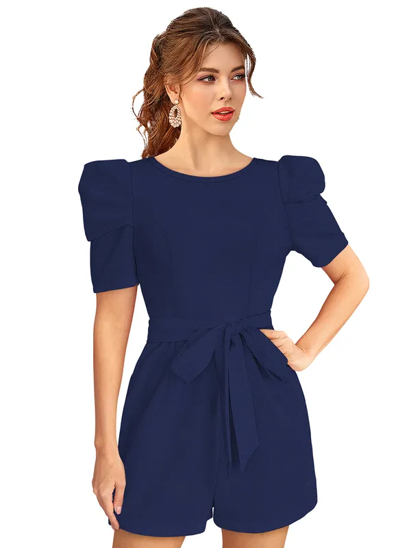 Blue_Knitting_And_Stretchable_Western_Dress_For_Women