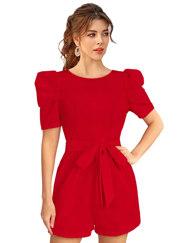 Red_Knitting_And_Stretchable_Western_Dress_For_Women