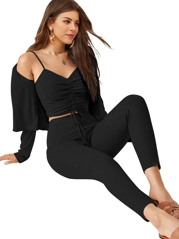 Black_Knitting_And_Stretchable_Western_Dress_For_Women