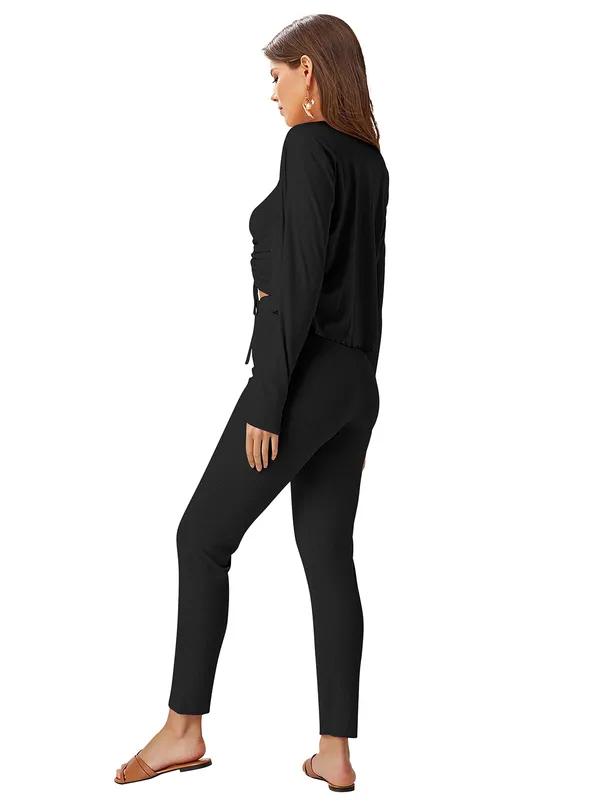 Black_Knitting_And_Stretchable_Western_Dress_For_Women