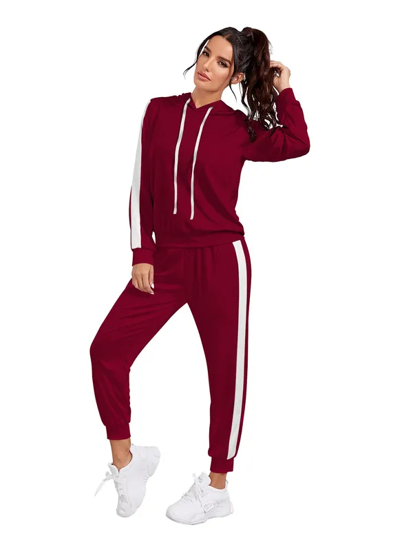 Maroon_Knitting_And_Stretchable_Western_Dress_For_Women