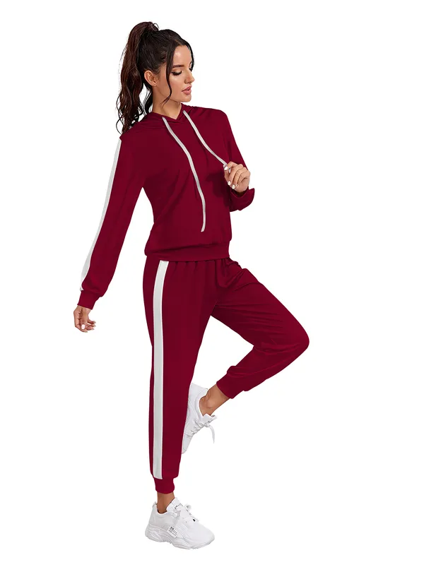 Maroon_Knitting_And_Stretchable_Western_Dress_For_Women