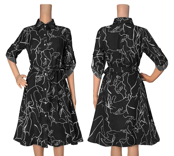 Black_Cotton_Western_Dress_For_Women