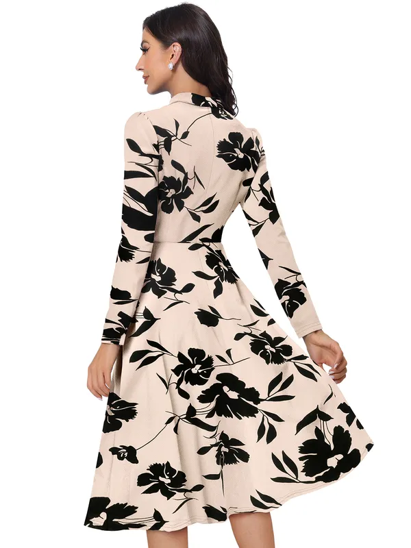 Cream_Knitting_And_Stretchable_Western_Dress_For_Women