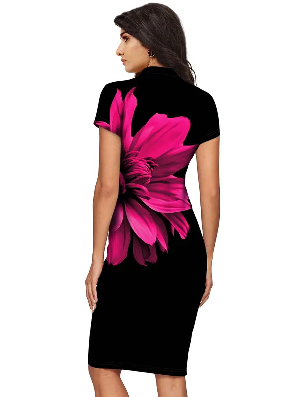 Black_Knitting_And_Stretchable_Western_Dress_For_Women