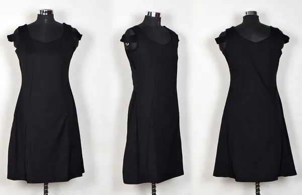 Black_Polyster_Western_Dress_For_Women