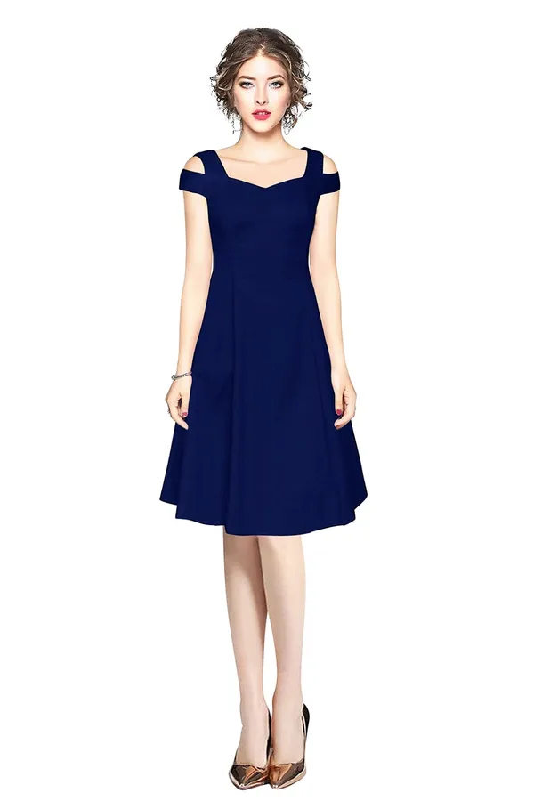 Blue_Polyster_Western_Dress_For_Women