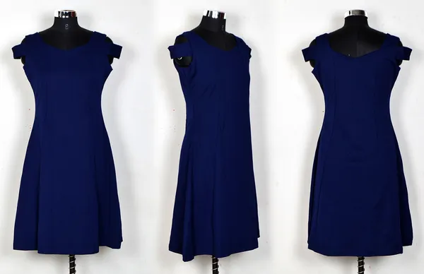 Blue_Polyster_Western_Dress_For_Women
