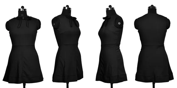 Black_Polyster_Western_Dress_For_Women