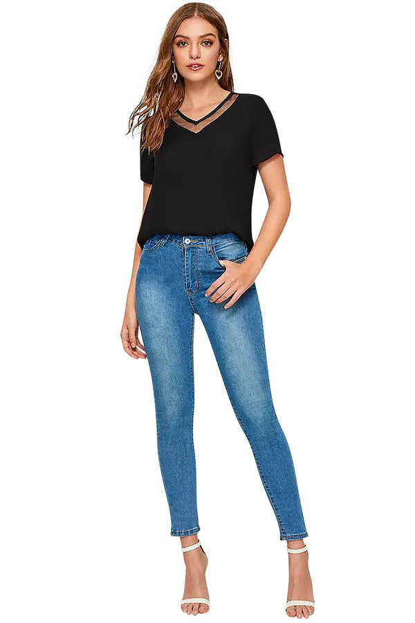 Black_Polyester_Blend_Stylish_Top_For_Women