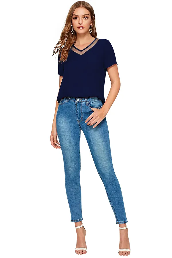 Red_Polyester_Blend_Stylish_Top_For_Women