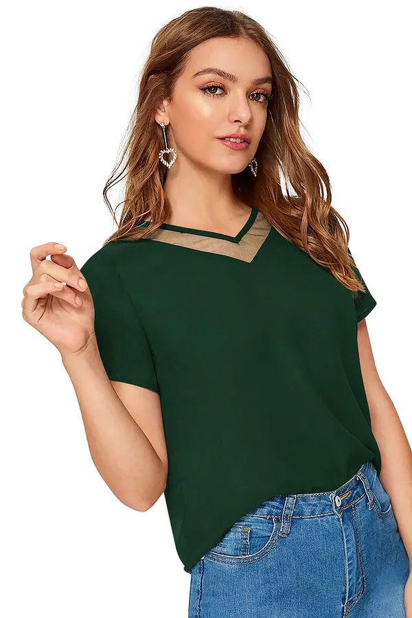 Green_Polyester_Blend_Stylish_Top_For_Women
