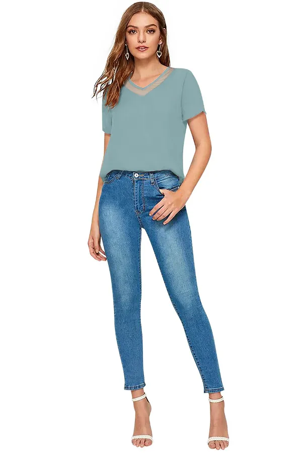 Light_Green_Polyester_Blend_Stylish_Top_For_Women