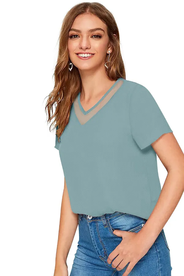 Light_Green_Polyester_Blend_Stylish_Top_For_Women