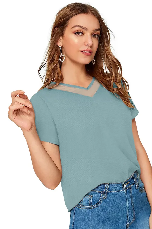 Light_Green_Polyester_Blend_Stylish_Top_For_Women