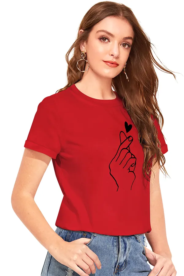 Red_Cotton_Stylish_Top_For_Women