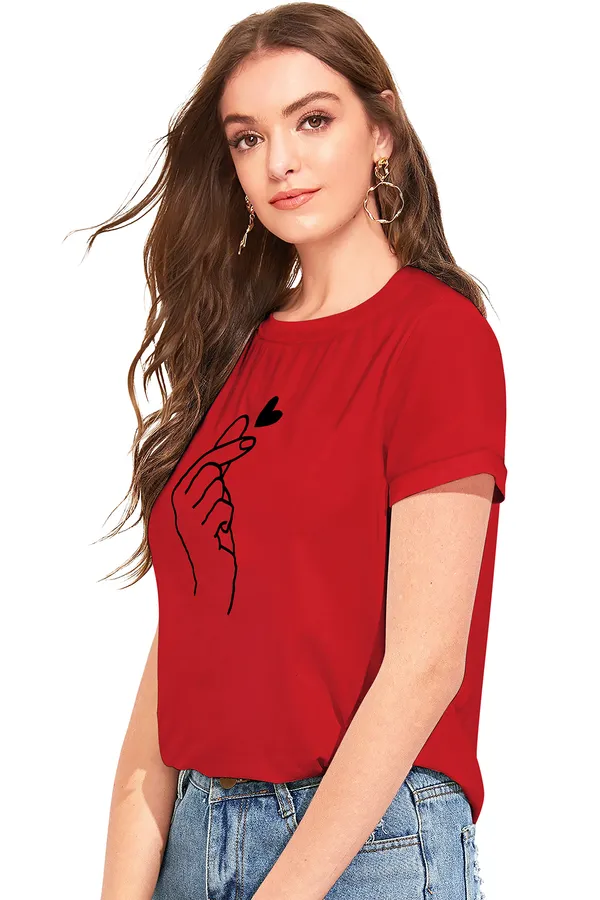 Red_Cotton_Stylish_Top_For_Women