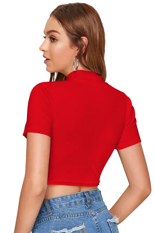 Red_And_Grey_Polyester_Blend_Stylish_Top_For_Women