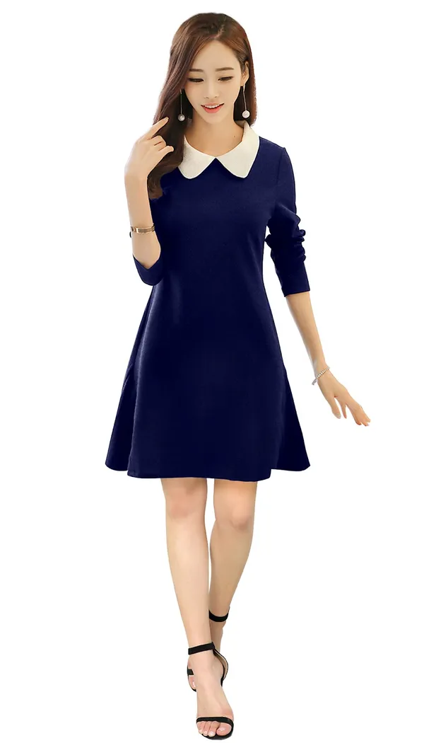 Blue_Polyster_Western_Dress_For_Women