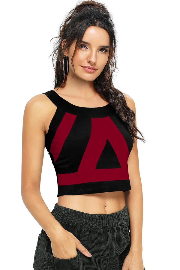Maroon_Polyester_Blend_Stylish_Top_For_Women