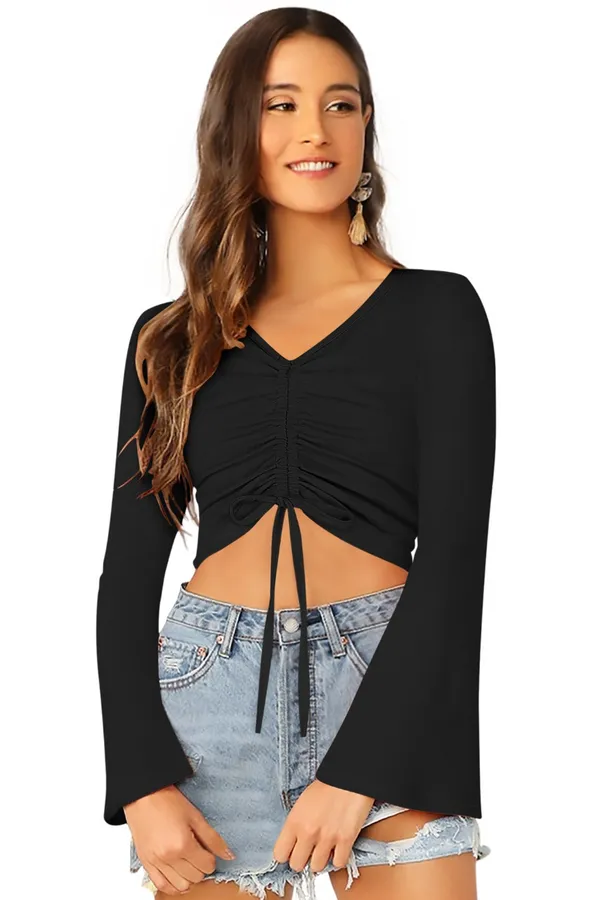 Black_Polyester_Blend_Stylish_Top_For_Women