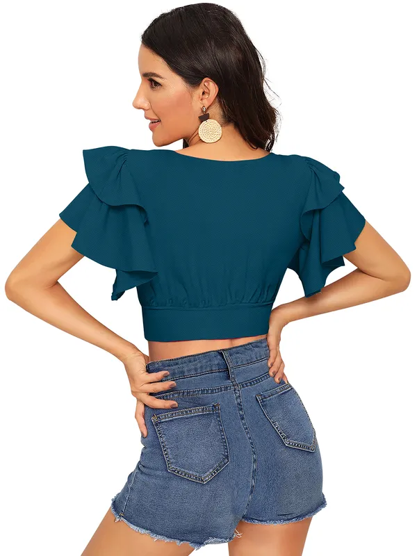 Morpich_Polyester_Blend_Stylish_Top_For_Women