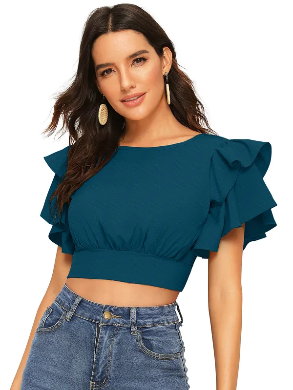 Morpich_Polyester_Blend_Stylish_Top_For_Women
