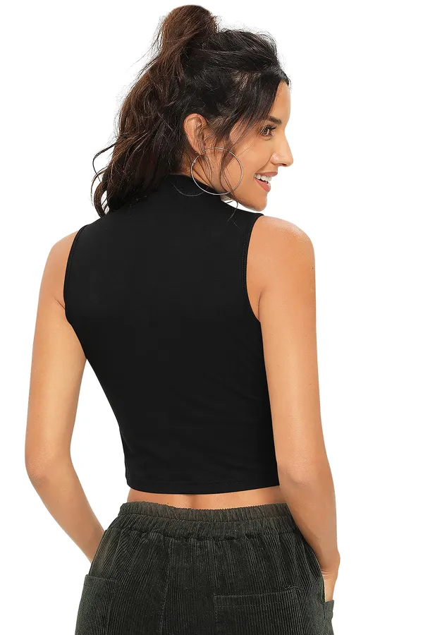 Black_Polyester_Blend_Stylish_Top_For_Women