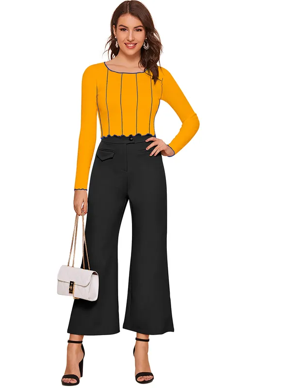 Yellow_Polyester_Blend_Stylish_Top_For_Women