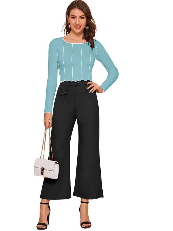 Light_Green_Polyester_Blend_Stylish_Top_For_Women