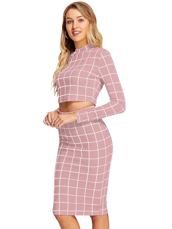 Pink_Polyester_Blend_Stylish_Top_For_Women