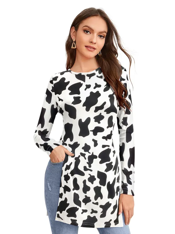 White_Polyester_Blend_Stylish_Top_For_Women