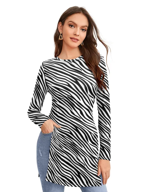 White_Polyester_Blend_Stylish_Top_For_Women