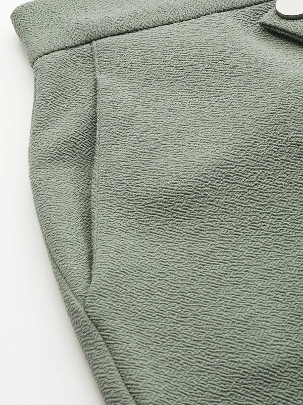 Green_Viscose_Rayon_Trouser_For_Women