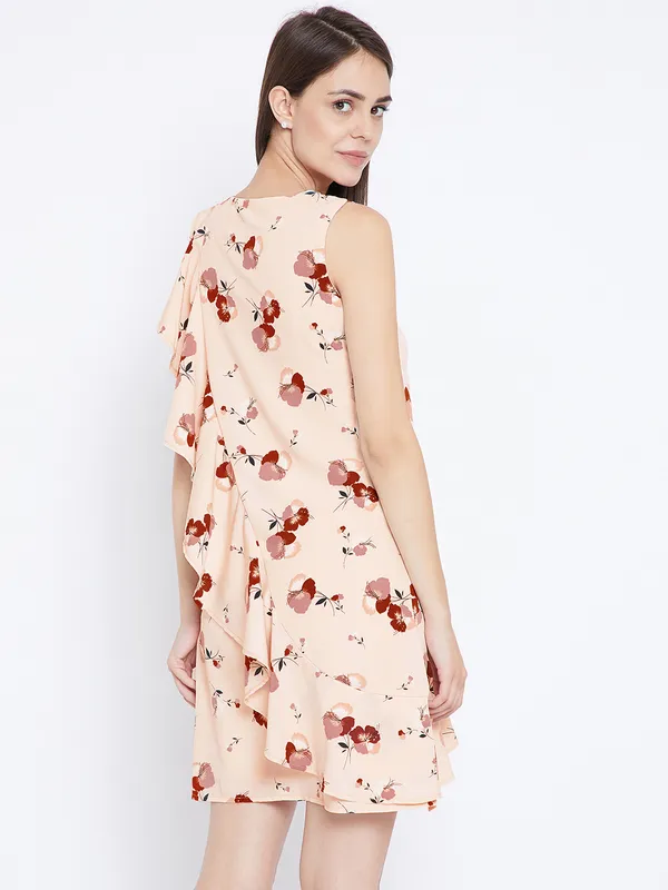 Peach_Western_Floral_Dress