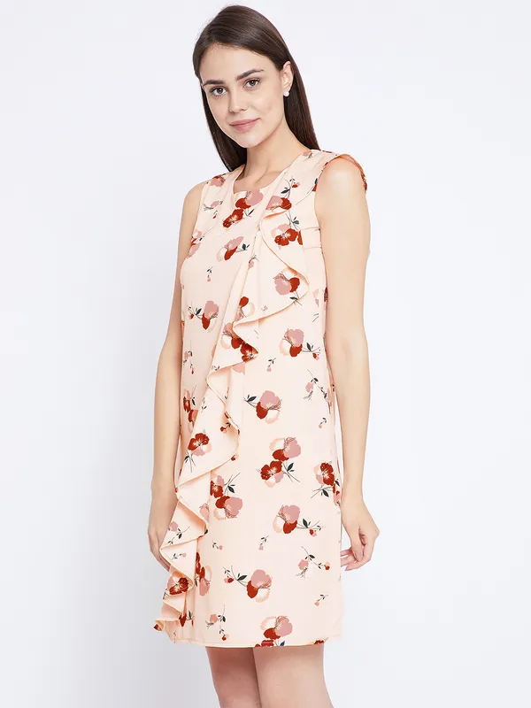 Peach_Western_Floral_Dress
