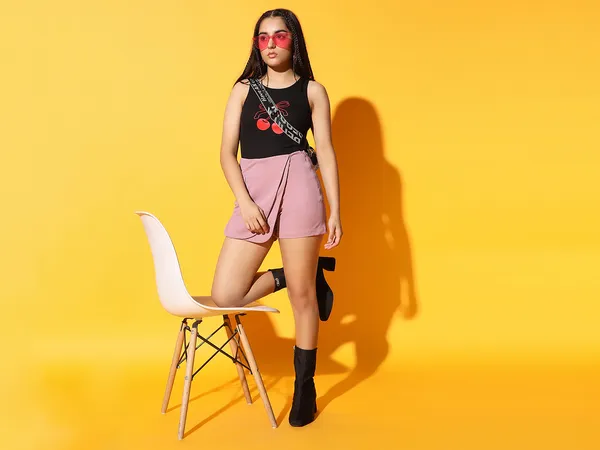 Zastraa_by_Kids_Sassy_&_Posh_Dusty_Pink_Girls_High_Waist_Crossover_Mini_Skort