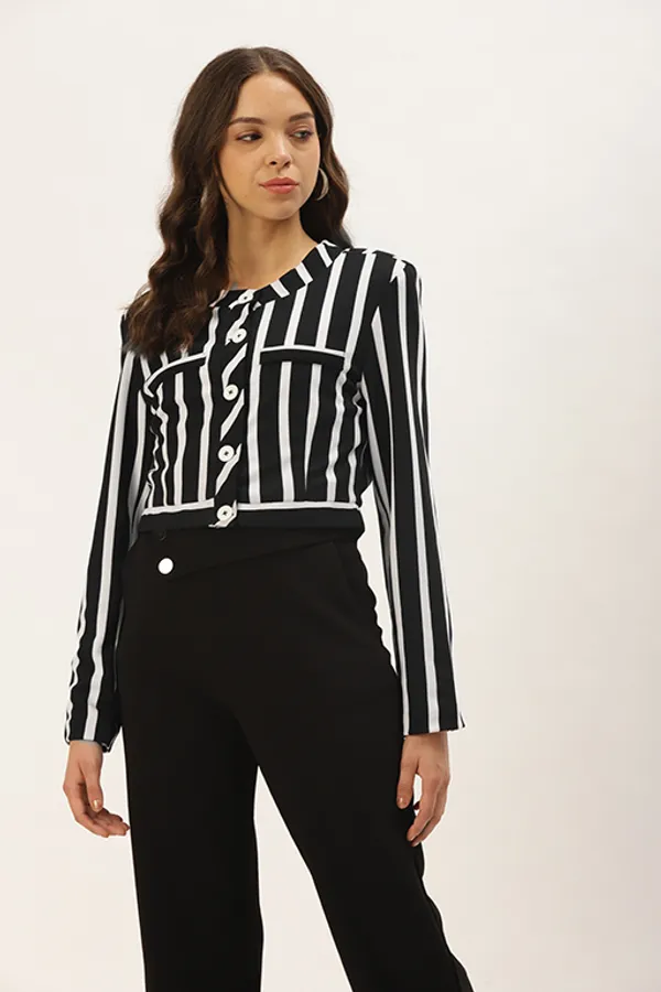 Black_&_White_Striped_Western_Jacket