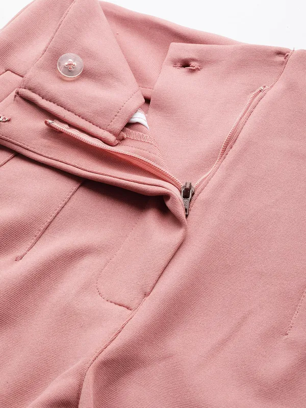 Zastraa_Women_Pink_Solid_Smart_Slim_Fit_High-Rise_Pleated_Trousers